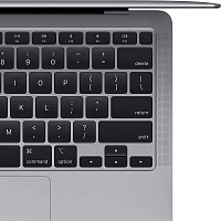 Ноутбук Apple MacBook Air A2337, 13.3", IPS, M1/ 8ГБ/256ГБ SSD/Mac OS, серый космос [mgn63pa/a]
