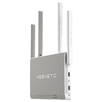 Wi-Fi роутер KEENETIC Giga, AX1800, белый [kn-1011]