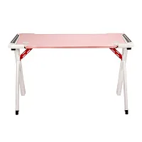 Игровой стол компьютерный HIPER UNICORN [HG-Z1-1160], розовый/белый