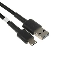 Кабель Xiaomi Mi Braided, USB m - > USB Type-C m, 1м, черный [SJV4109GL]