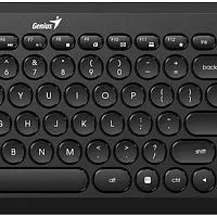 Комплект, клавиатура+мышь Genius LuxeMate Q8000, беспроводной, черный [31340013402]