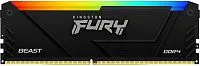 Модуль памяти 8GB DDR4 Kingston FURY Beast KF432C16BB2A/8 3200Mz, DIMM, RGB