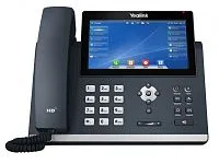 SIP телефон Yealink SIP-T48U (16 линий, цветной сенсорный дисплей, BLF, PoE, GigE, без БП, черный)