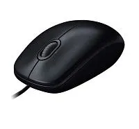 Мышь Logitech M100, оптическая, проводная, USB, черный [910-006765]