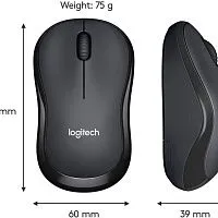 Мышь беспроводная Logitech M221 SILENT - CHARCOAL [910-006510]