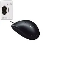 Мышь проводная Logitech B100, черный, USB [910-003357 / 910-006605]