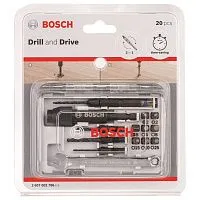 Набор бит Bosch Drill-Drive, прямой, 20шт [2607002786]